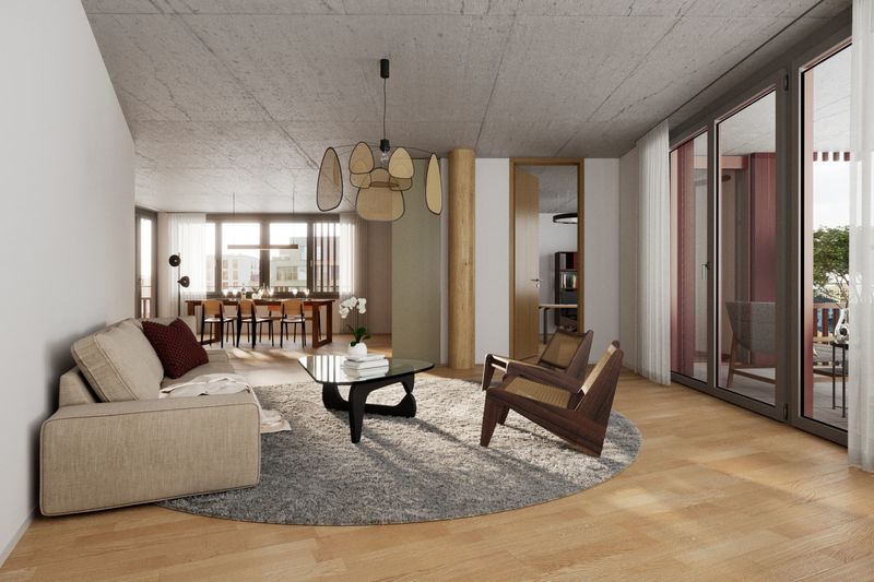 <p> Mehrseitige Orientierung der Wohnungen</p><p>Bild © K Design Atelier</p>
